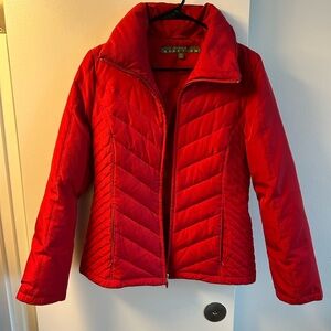 Women's Red Down Kenneth Cole Jacket